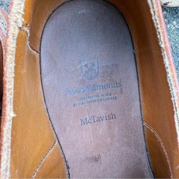 Allen Edmonds McTavish 9D Tan Leather Oxfords - Picture 11 of 15